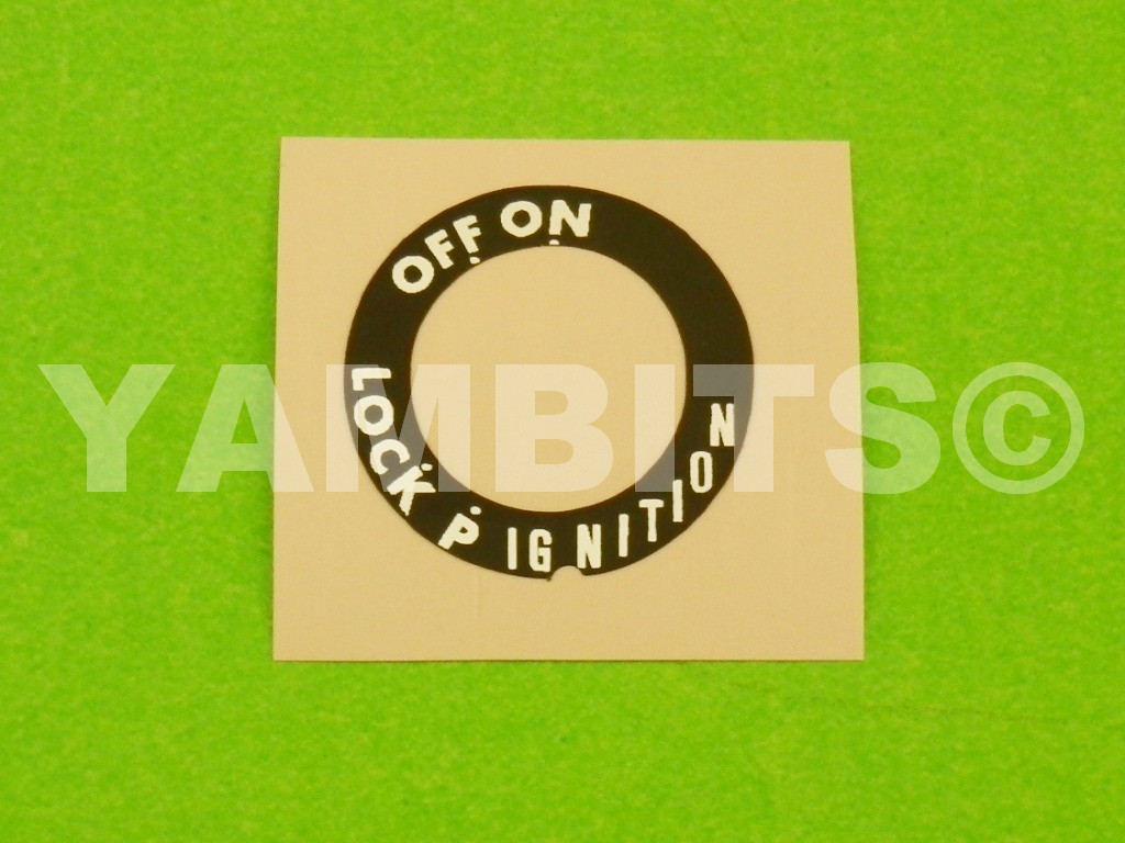 DT125LC MK2 Ignition Switch Decal