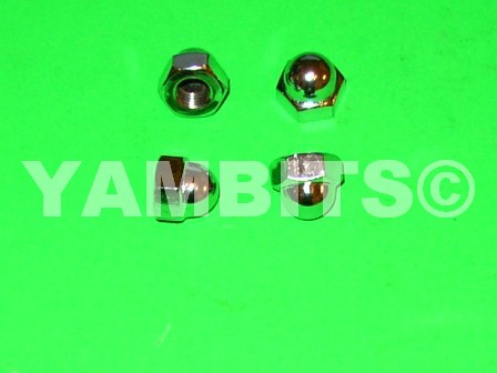 10mm Chrome Dome Exhaust Nuts