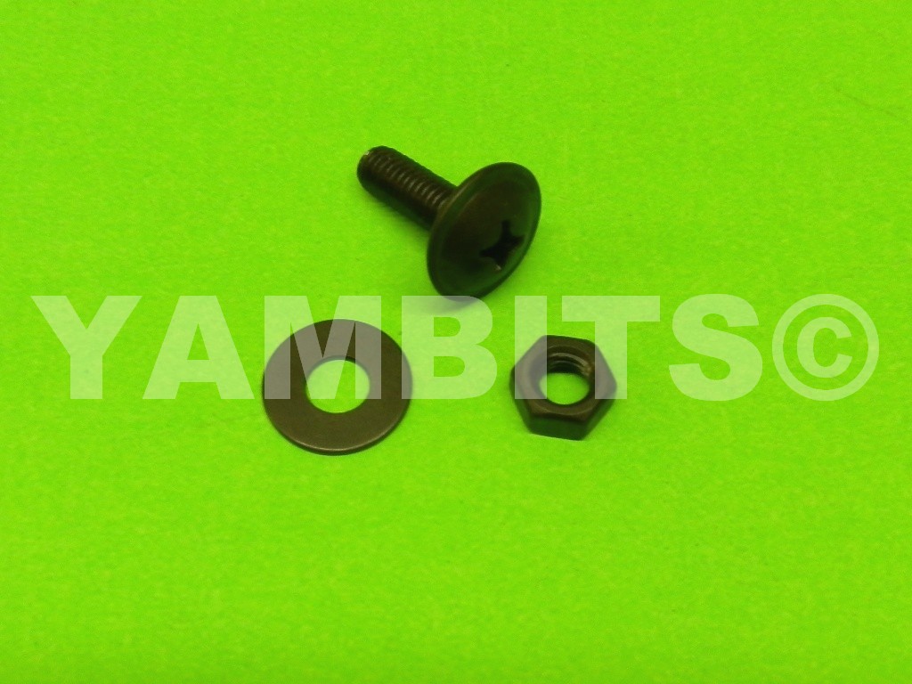 Fairing Panel Bolt Black 18mm C/W Nut & Washer