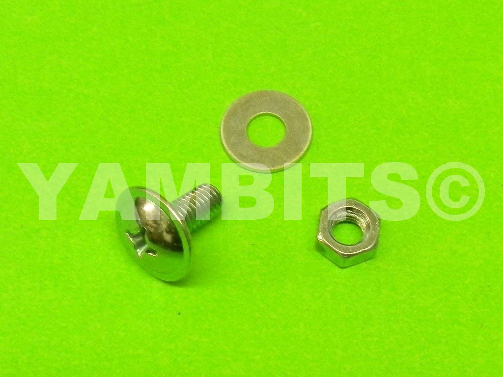 Fairing Panel Bolt chrome 13mm C/W Nut & Washer