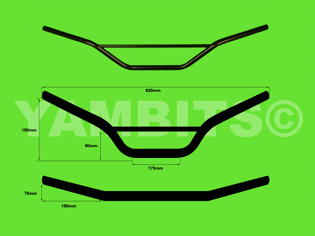 DT125LC MK1 Handlebars Black