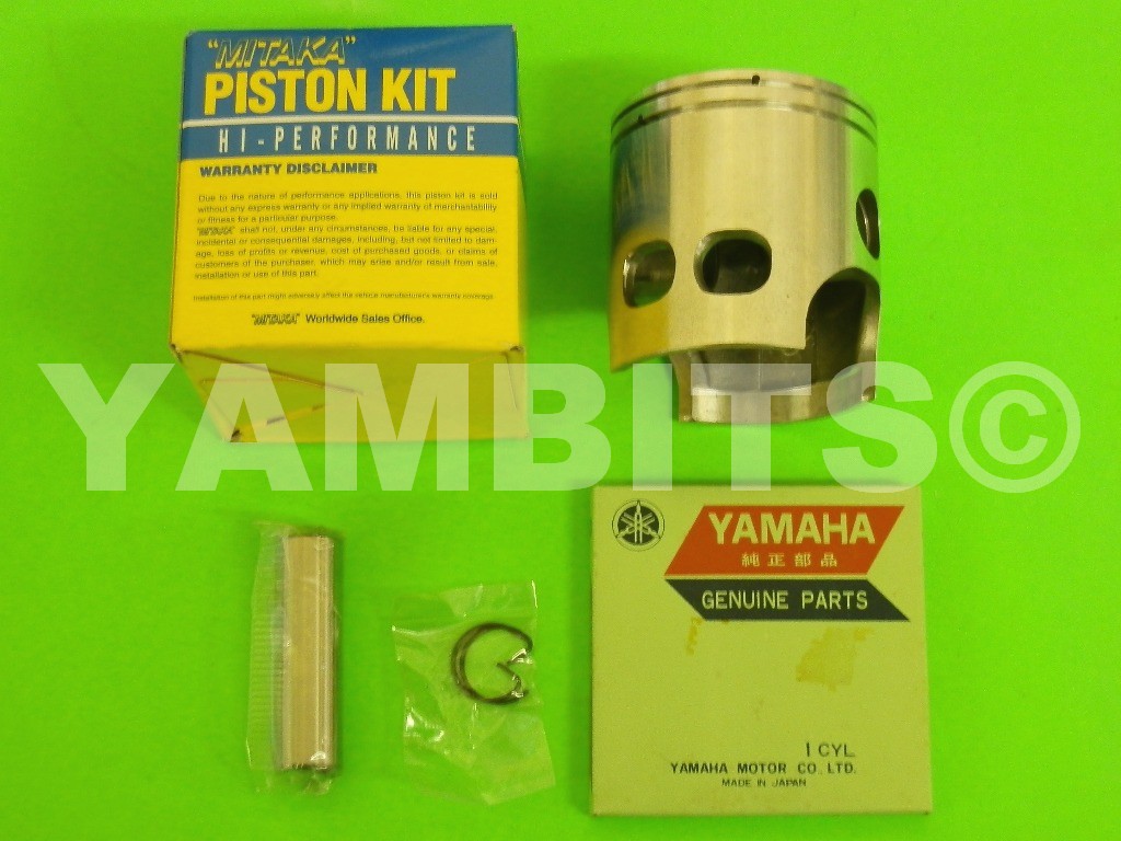 Dt250 Piston Kit Mitaka With Genuine Yamaha Rings 0 50mm Ptk123