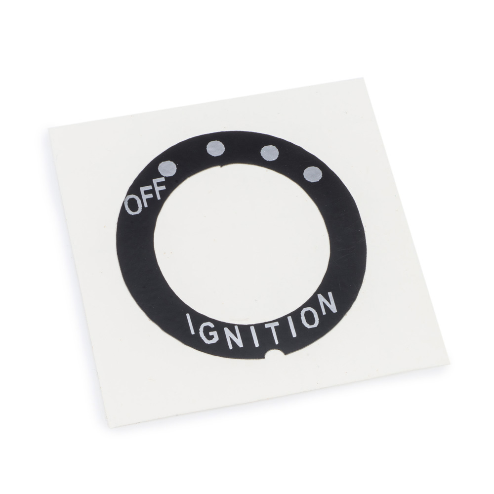 DT125E UK Ignition Switch Decal