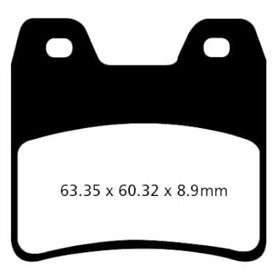 XJR1300 Brake Pads Rear EBC HH Sintered 2002-2013