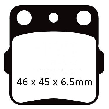 YZ80 Brake Pads Rear EBC TT Carbon Graphite 1993-2001