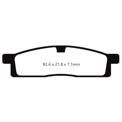 YZ80 Brake Pads Front EBC TT Carbon Graphite 1986-2001