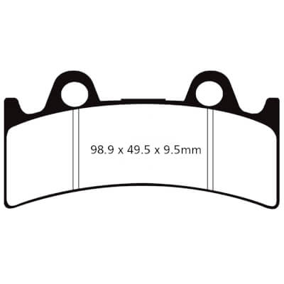 YZF750R Brake Pads Front EBC