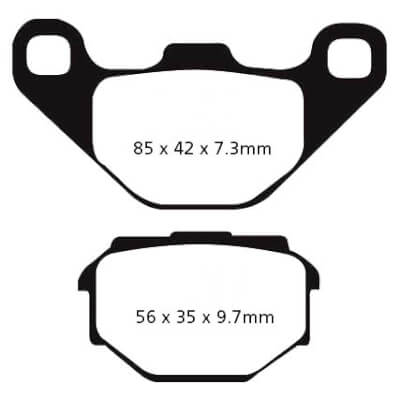 TDR125 Brake Pads Rear EBC 1989-1992