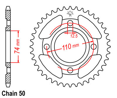 RD400F Daytona Canada Rear Sprocket (36T)
