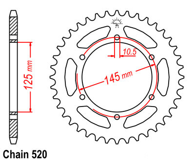 XT660Z Tenere Sprocket Rear (48T)