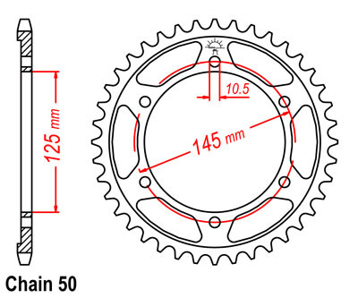 FZX750 Sprocket Rear (45T)