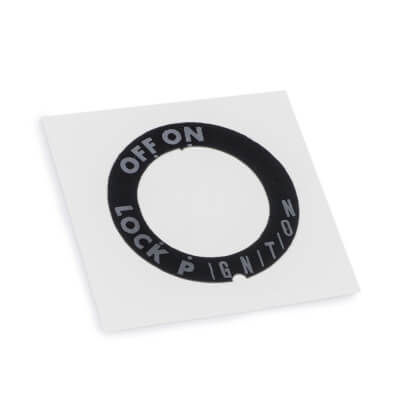 XJ650 Ignition Switch Decal