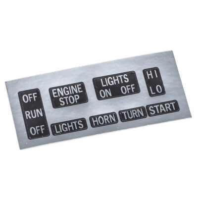 XS650 Handlebar Switch Gear Decal Set 1975 Only