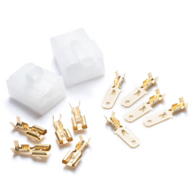 Connector Block Kit 4 Way 6.3mm Flat Pin