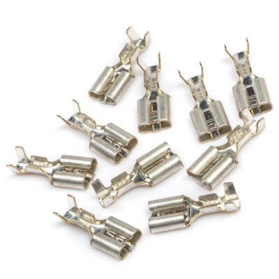 Female Spade Connector 6.3mm Pack of 10