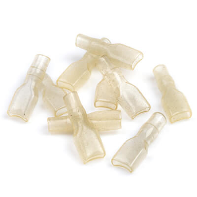 Female Spade Connector Cover 6.3mm Pack of 10