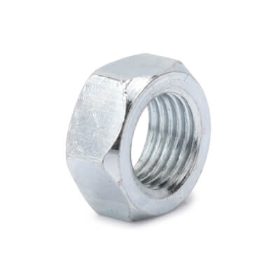 M12 x 1.25mm - BZP Plain Nut (17mm Hex)