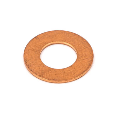 M8 X 16mm X 0.8mm Flat Washer - Copper