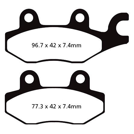 XTZ750 Super Tenere Brake Pads Front R/H EBC TT Carbon Graphite