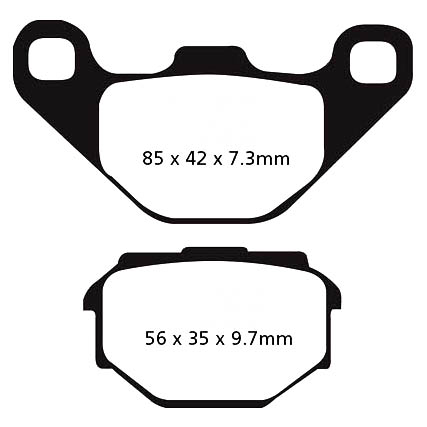 TDR125 Brake Pads Rear EBC 1989-1992