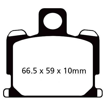 RD80 Brake Pads Front EBC V Semi-Sintered