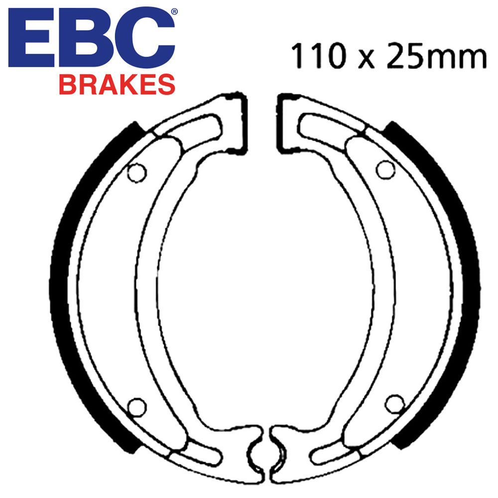 TY250S Brake Shoes Rear EBC 1984 Only