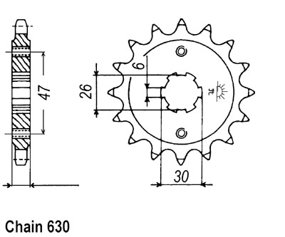 XV920 Virago Sprocket Front (16T) Std