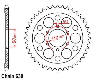 XV920 Virago Sprocket Rear (35T) Std