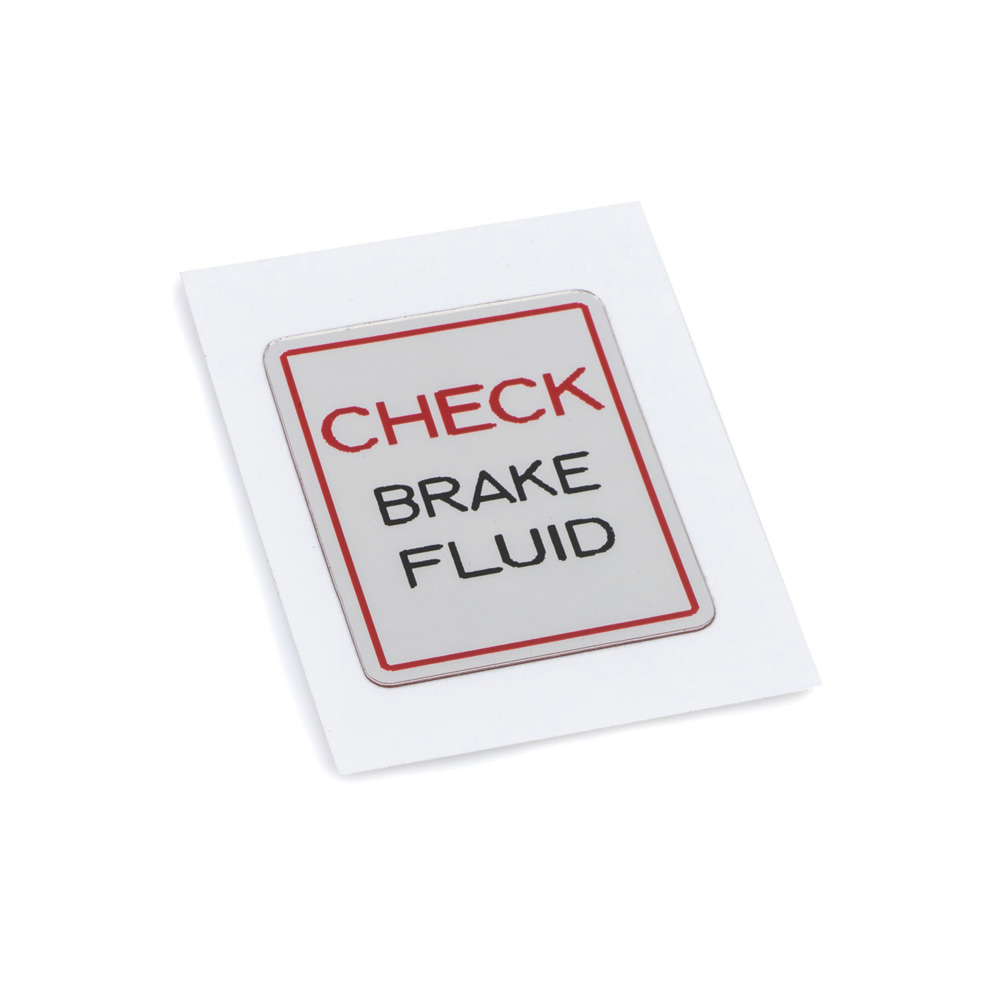 RD400C Brake Fluid Warning Decal