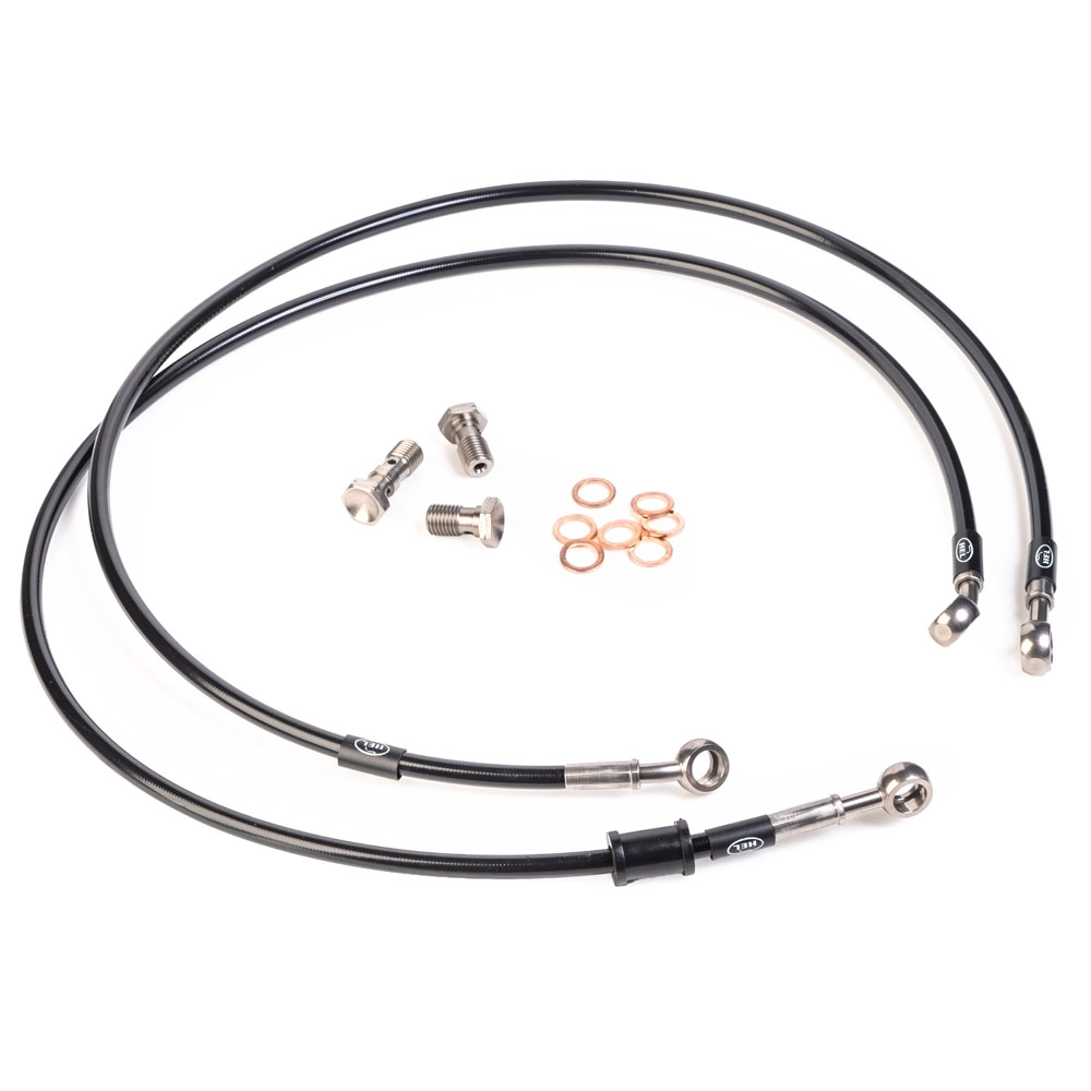 XJR1300 Brake Hose Set Front Race Style - Hel UK 1999-2001