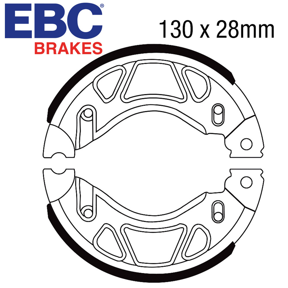 YBR125ED Brake Shoes Rear EBC 2007-2014