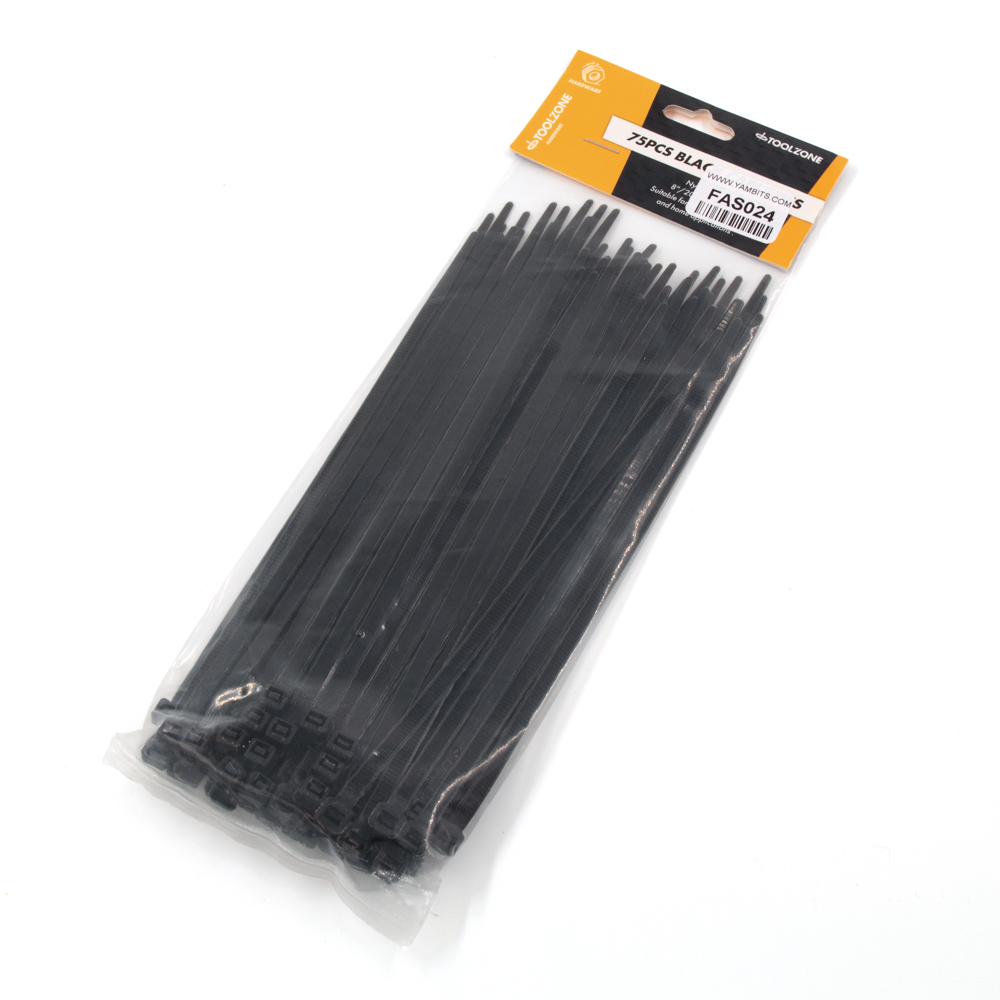 Cable Ties - Black - 200mm x 4.5mm