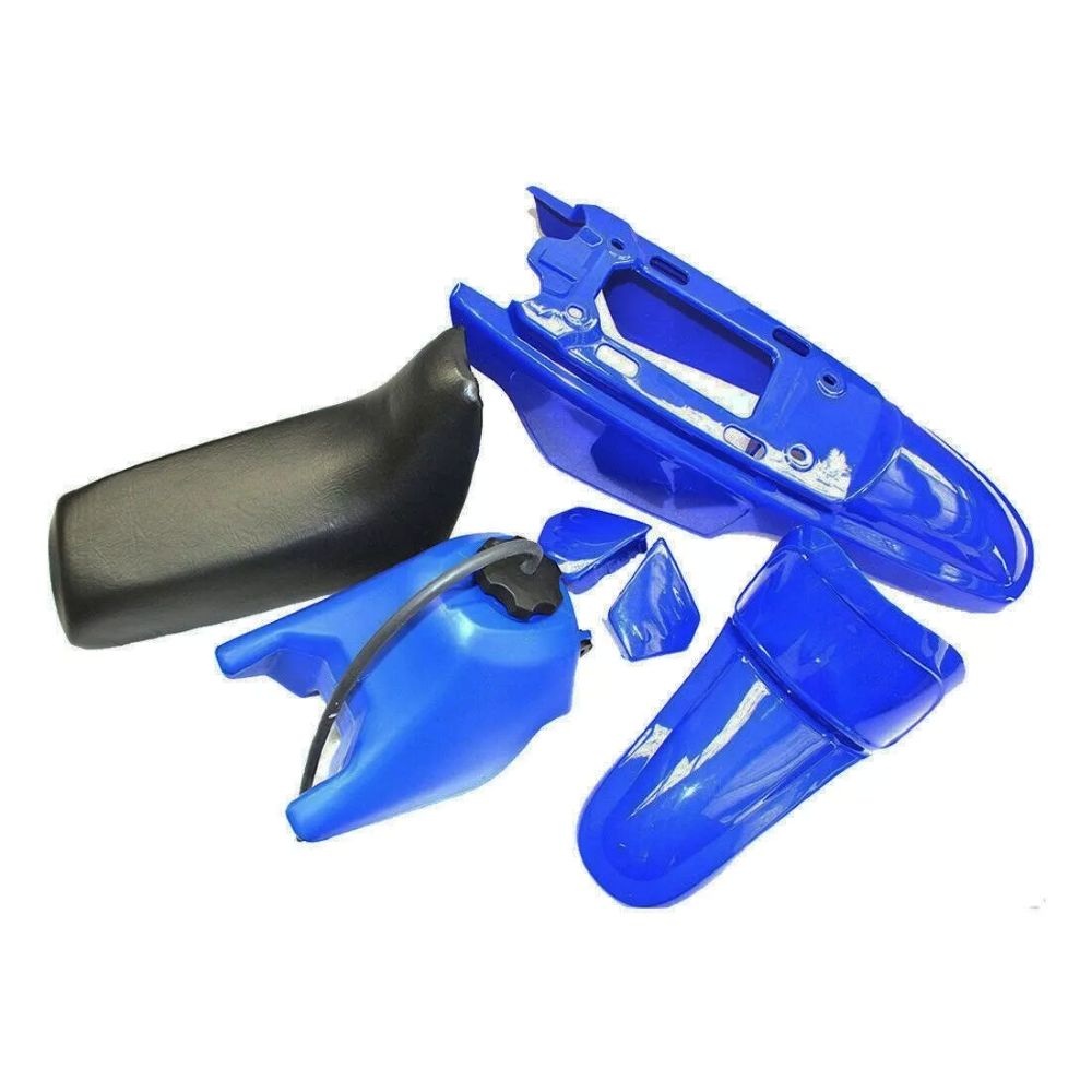 PW50 Fuel Tank, Seat And Mudguard Kit - Blue- 1981-2016