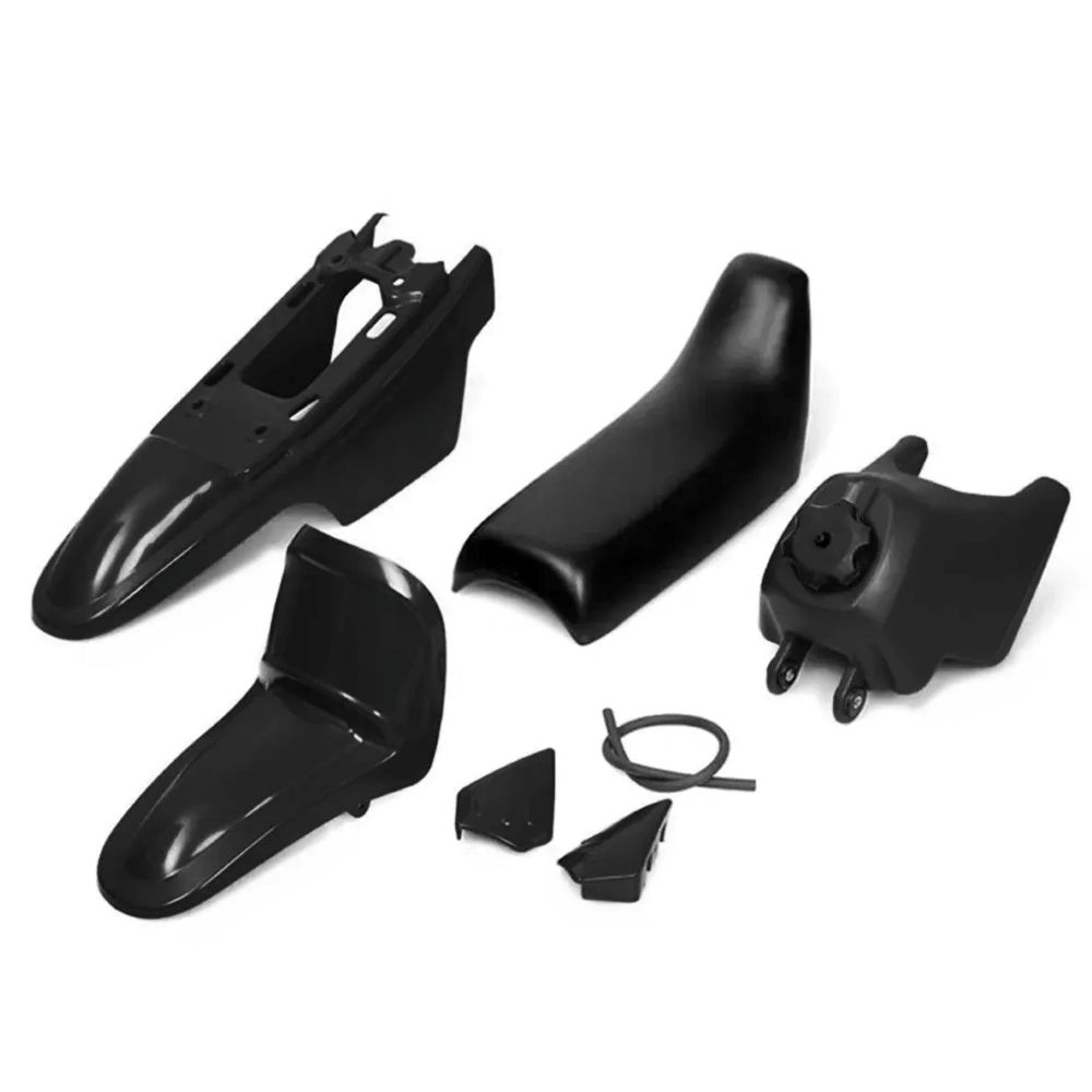 PW50 Fuel Tank, Seat And Mudguard Kit - Black- 1981-2016
