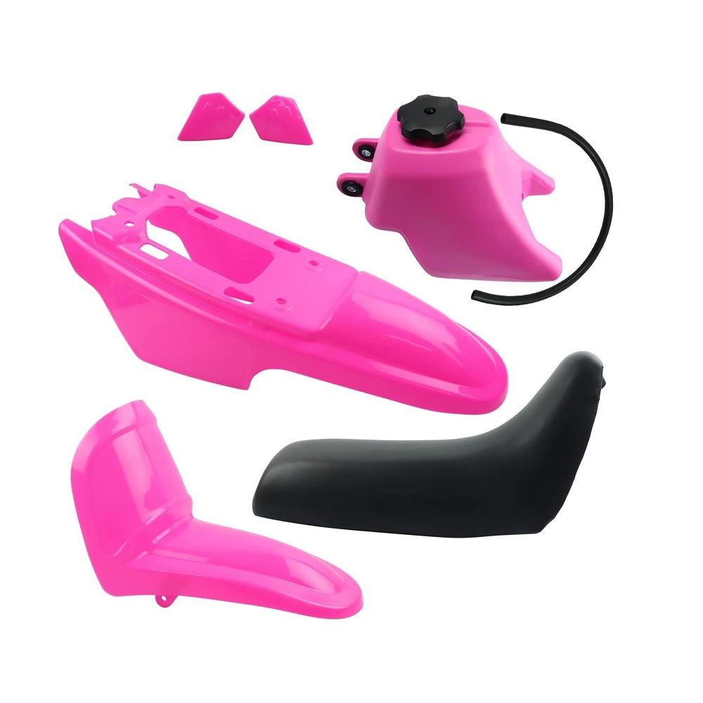 PW50 Fuel Tank, Seat And Mudguard Kit - Pink- 1981-2016