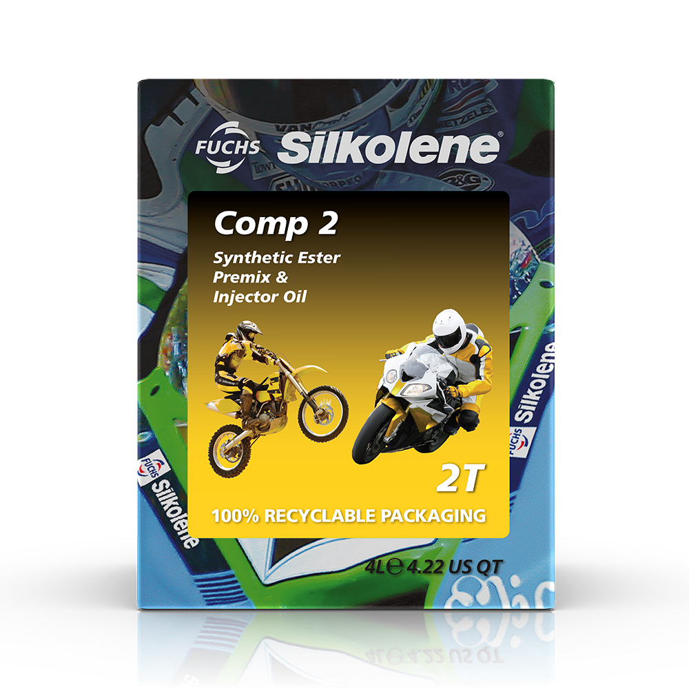 AT1MX Silkolene Comp 2 Synthetic 2 Stroke Engine Oil - 4 Litre Cube
