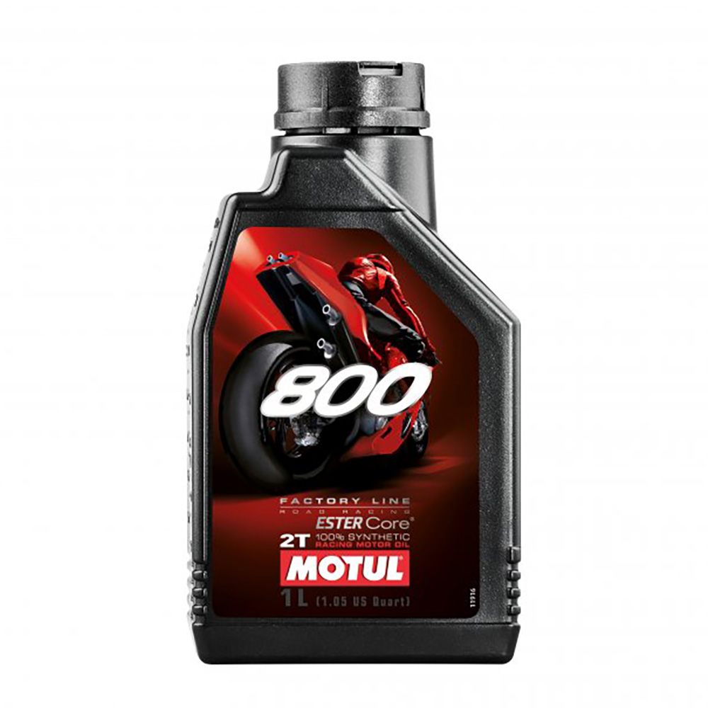 AS1C Motul 800 Factory Line Fully Synthetic Road Racing 2T Engine Oil - 1 Litre