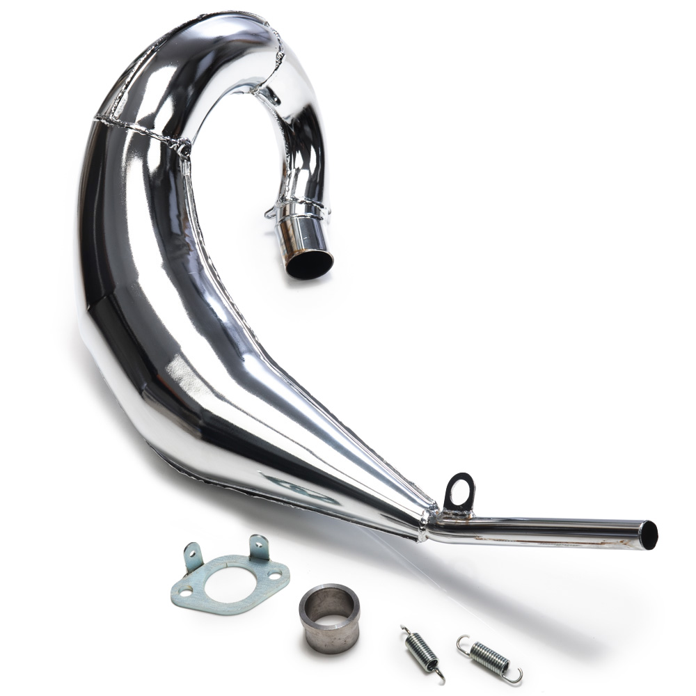 DT125R Exhaust Front Pipe Fresco Big One Chrome