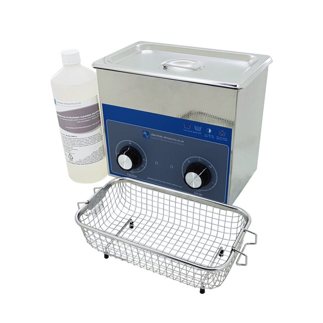 TD2 Ultrasonic Cleaner & Carb Cleaning Fluid Kit - 3 Litre - Allendale Ultrasonics