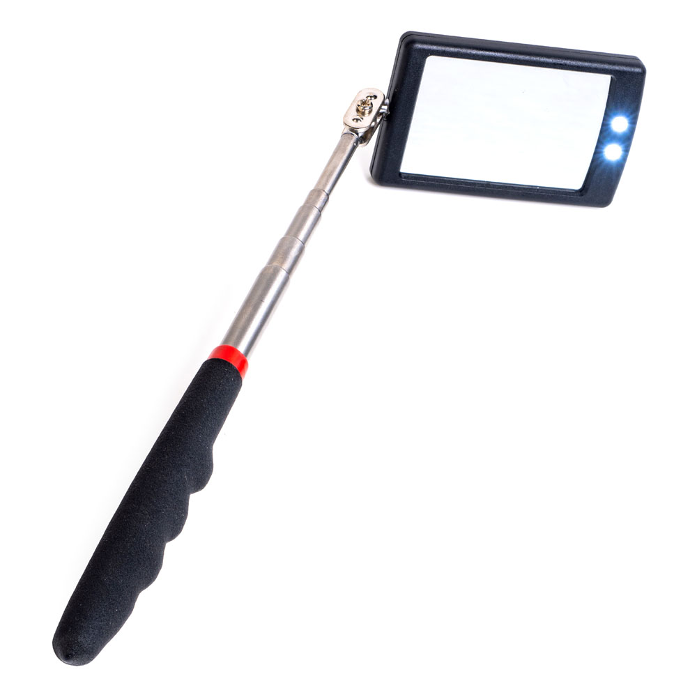 RD400C Telescopic Inspection Mirror With LED Lights - Hilka