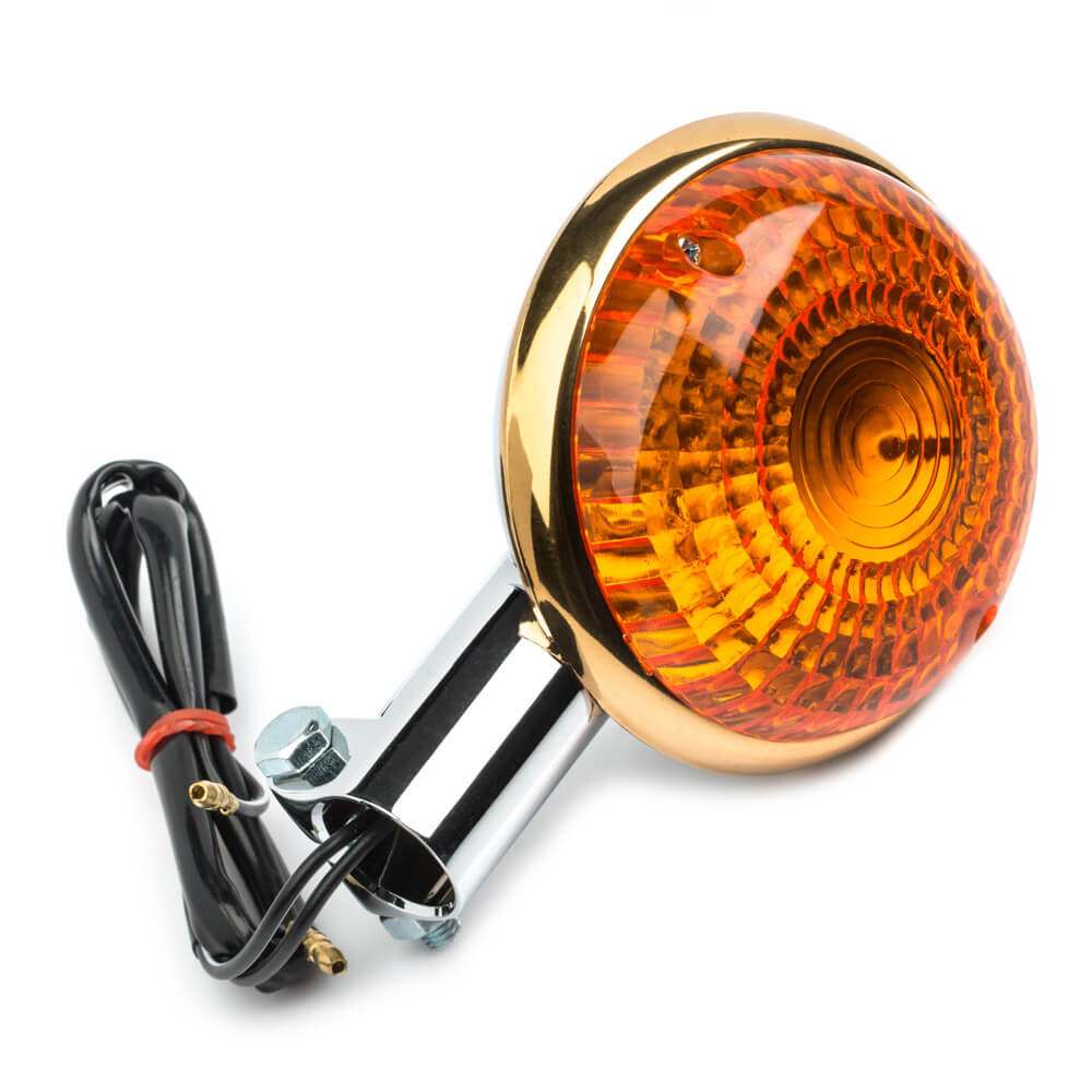 XV1100 Virago Indicator Lamp Front Gold Rim